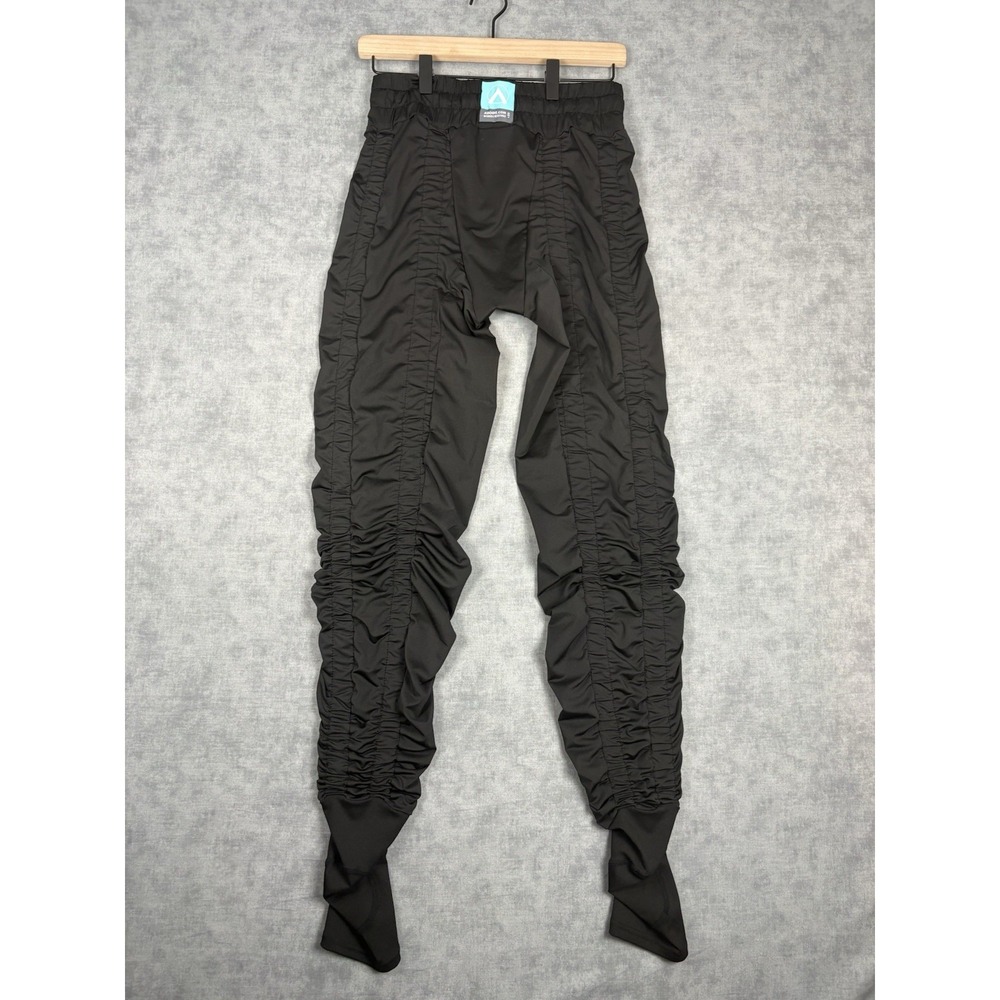 AGOGIE +20 Resistance Pants Womens XL Black Ruched Stirrup Training Leggings